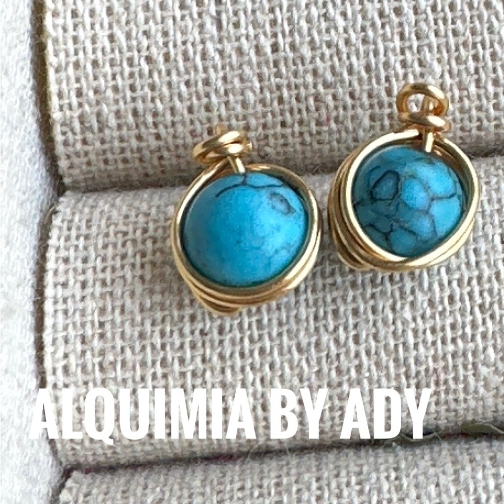 Alquimia Turquoise and Gold Earrings